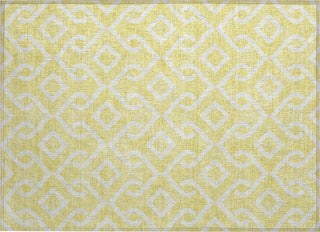 Piper Looms Chantille Geometric ACN621 Yellow Area Rug