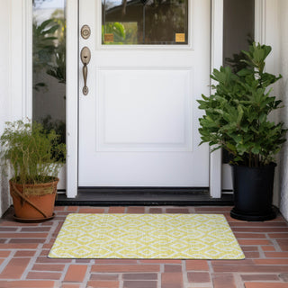 Piper Looms Chantille Geometric ACN621 Yellow Area Rug