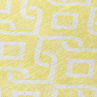 Piper Looms Chantille Geometric ACN621 Yellow Area Rug