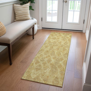 Piper Looms Chantille Diamond ACN622 Gold Area Rug