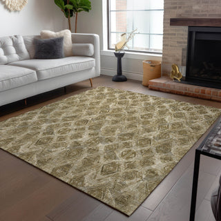 Piper Looms Chantille Diamond ACN622 Mocha Area Rug