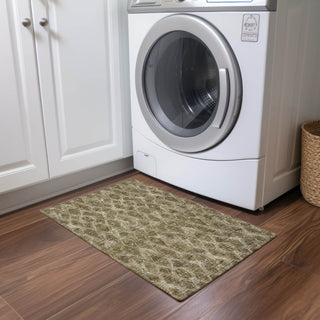 Piper Looms Chantille Diamond ACN622 Mocha Area Rug