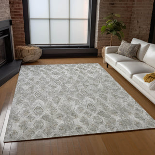 Piper Looms Chantille Diamond ACN622 Silver Area Rug