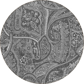 Piper Looms Chantille Paisley ACN623 Gray Area Rug