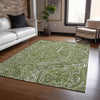 Piper Looms Chantille Paisley ACN623 Green Area Rug Lifestyle Image Feature