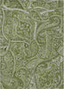 Piper Looms Chantille Paisley ACN623 Green Area Rug