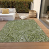 Piper Looms Chantille Paisley ACN623 Green Area Rug