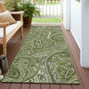 Piper Looms Chantille Paisley ACN623 Green Area Rug