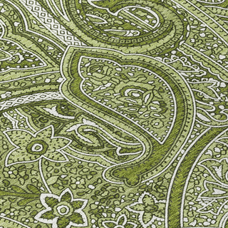 Piper Looms Chantille Paisley ACN623 Green Area Rug