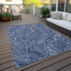 Piper Looms Chantille Paisley ACN623 Navy Area Rug