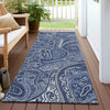 Piper Looms Chantille Paisley ACN623 Navy Area Rug