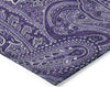 Piper Looms Chantille Paisley ACN623 Purple Area Rug