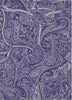 Piper Looms Chantille Paisley ACN623 Purple Area Rug