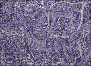 Piper Looms Chantille Paisley ACN623 Purple Area Rug