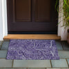 Piper Looms Chantille Paisley ACN623 Purple Area Rug