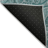 Piper Looms Chantille Paisley ACN623 Teal Area Rug