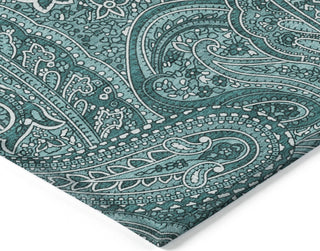 Piper Looms Chantille Paisley ACN623 Teal Area Rug