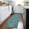 Piper Looms Chantille Paisley ACN623 Teal Area Rug