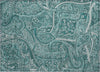 Piper Looms Chantille Paisley ACN623 Teal Area Rug