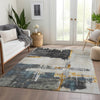 Piper Looms Chantille Modern ACN624 Charcoal Area Rug Lifestyle Image Feature
