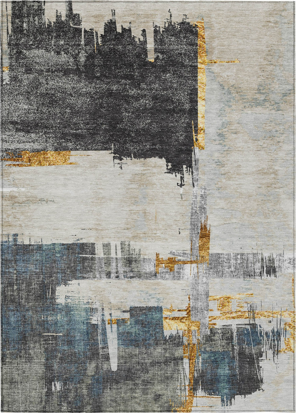 Piper Looms Chantille Modern ACN624 Charcoal Area Rug