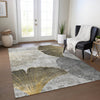 Piper Looms Chantille Floral ACN626 Gray Area Rug Lifestyle Image Feature