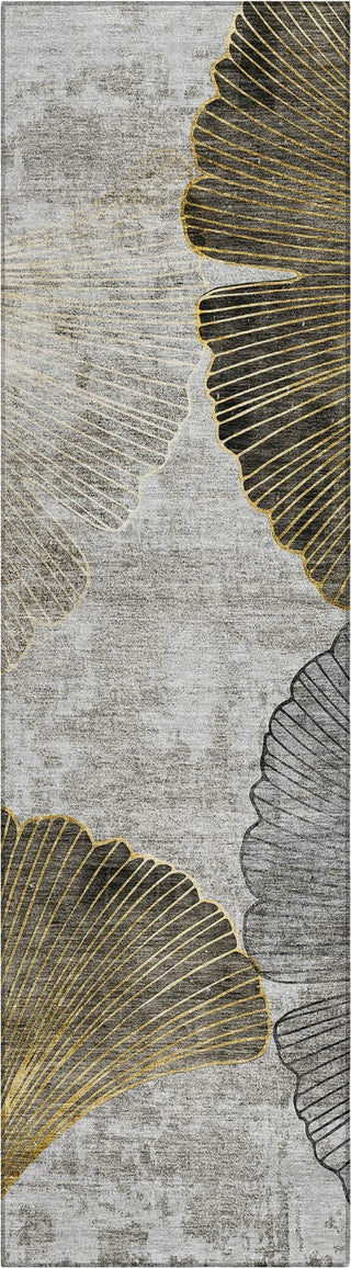 Piper Looms Chantille Floral ACN626 Gray Area Rug