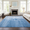 Piper Looms Chantille Nautical ACN627 Blue Area Rug Lifestyle Image Feature