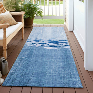 Piper Looms Chantille Nautical ACN627 Blue Area Rug