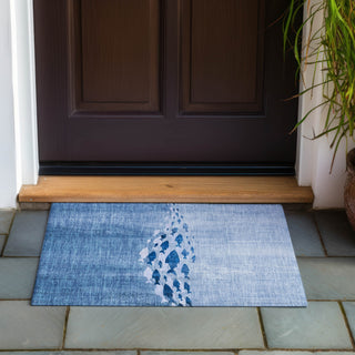 Piper Looms Chantille Nautical ACN627 Blue Area Rug