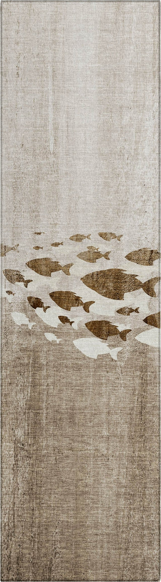 Piper Looms Chantille Nautical ACN627 Taupe Area Rug