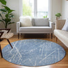 Piper Looms Chantille Lines ACN628 Blue Area Rug