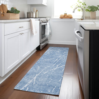 Piper Looms Chantille Lines ACN628 Blue Area Rug