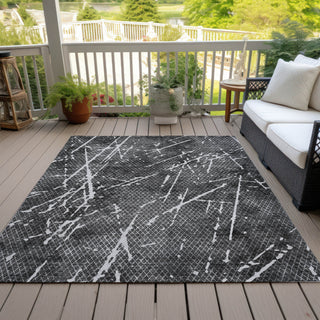 Piper Looms Chantille Lines ACN628 Charcoal Area Rug