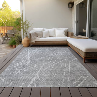 Piper Looms Chantille Lines ACN628 Gray Area Rug