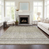 Piper Looms Chantille Stripes ACN629 Taupe Area Rug Lifestyle Image Feature