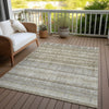 Piper Looms Chantille Stripes ACN629 Taupe Area Rug