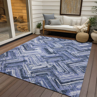 Piper Looms Chantille Modern ACN630 Blue Area Rug