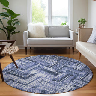 Piper Looms Chantille Modern ACN630 Blue Area Rug