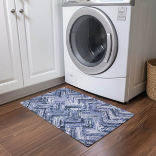 Piper Looms Chantille Modern ACN630 Blue Area Rug