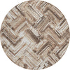 Piper Looms Chantille Modern ACN630 Brown Area Rug