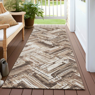 Piper Looms Chantille Modern ACN630 Brown Area Rug