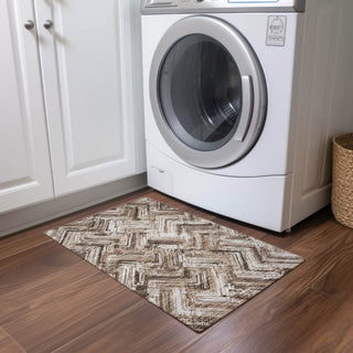 Piper Looms Chantille Modern ACN630 Brown Area Rug