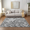 Piper Looms Chantille Modern ACN630 Gray Area Rug Lifestyle Image Feature