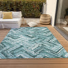 Piper Looms Chantille Modern ACN630 Teal Area Rug