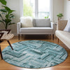 Piper Looms Chantille Modern ACN630 Teal Area Rug