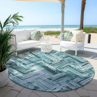 Piper Looms Chantille Modern ACN630 Teal Area Rug