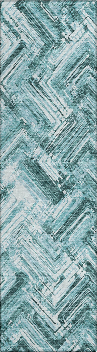 Piper Looms Chantille Modern ACN630 Teal Area Rug