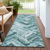 Piper Looms Chantille Modern ACN630 Teal Area Rug