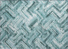 Piper Looms Chantille Modern ACN630 Teal Area Rug